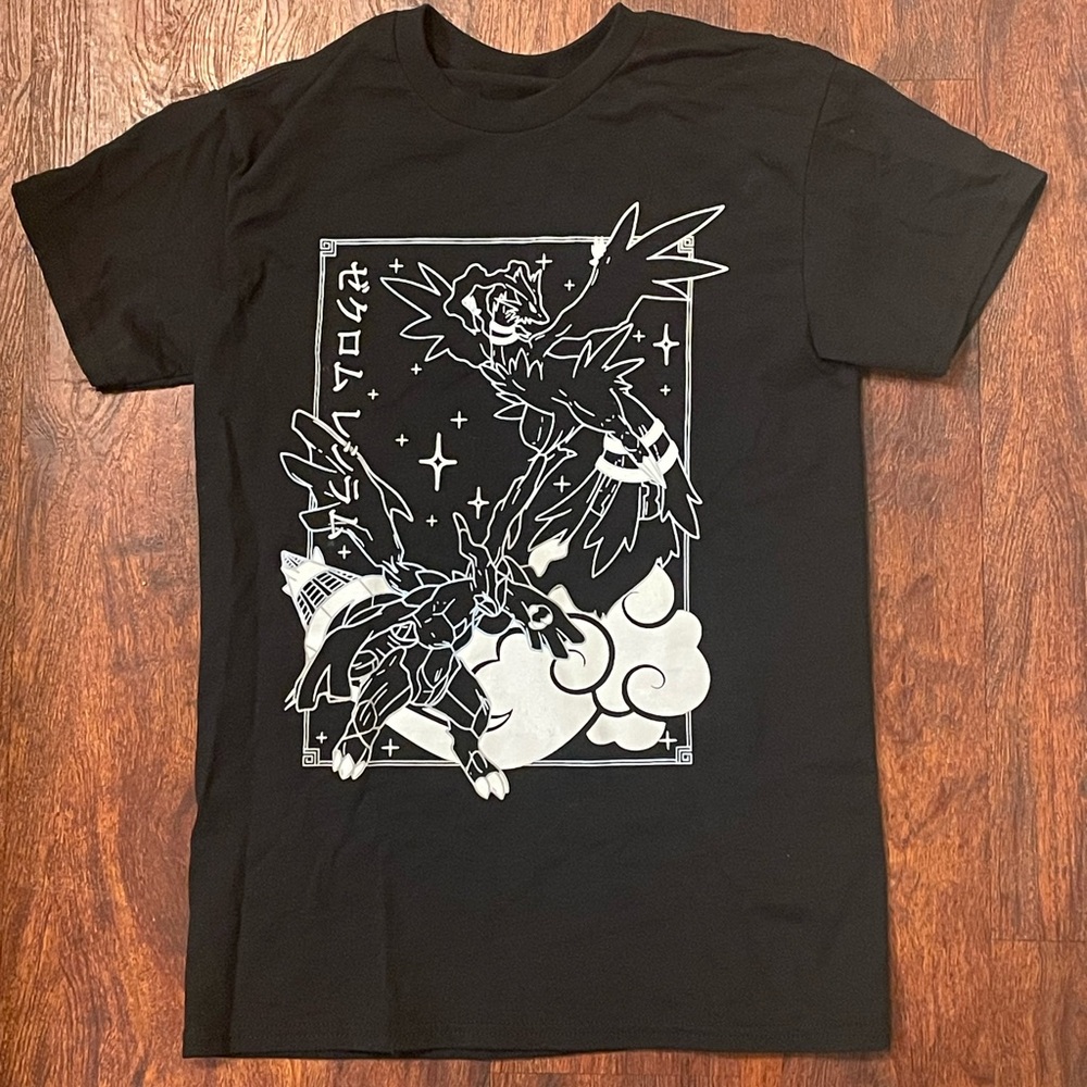 Reshiram Zekrom Pokemon Black Graphic T-Shirt